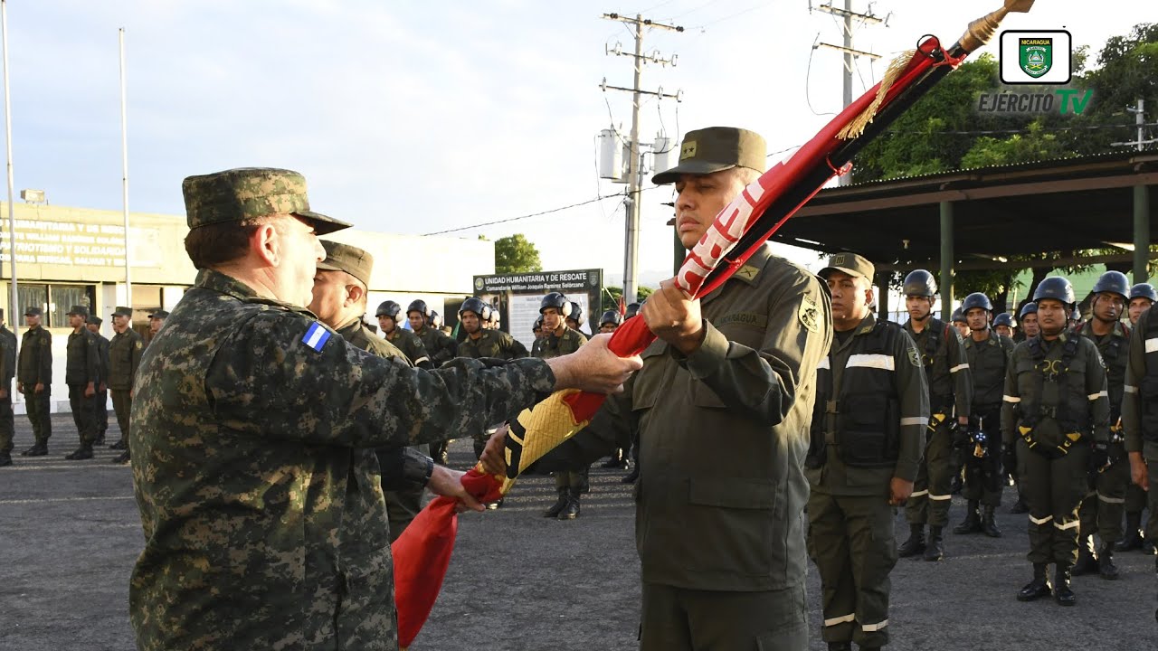 Traspaso de mando de la Unidad Humanitaria y de Rescate del Ej&eacute;rcito de Nicaragua