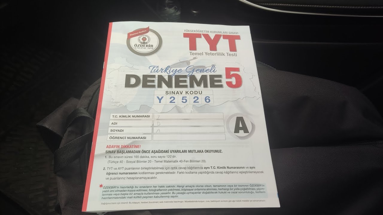 Özdebir Türkiye geneli tyt 5 #yks #yks2026 