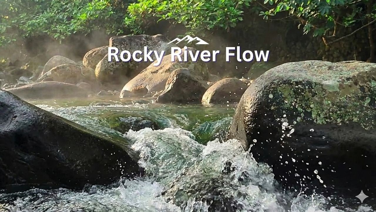10 Hours  Natural River Sounds for All Night Sleep  Calm Forest Stream Flow