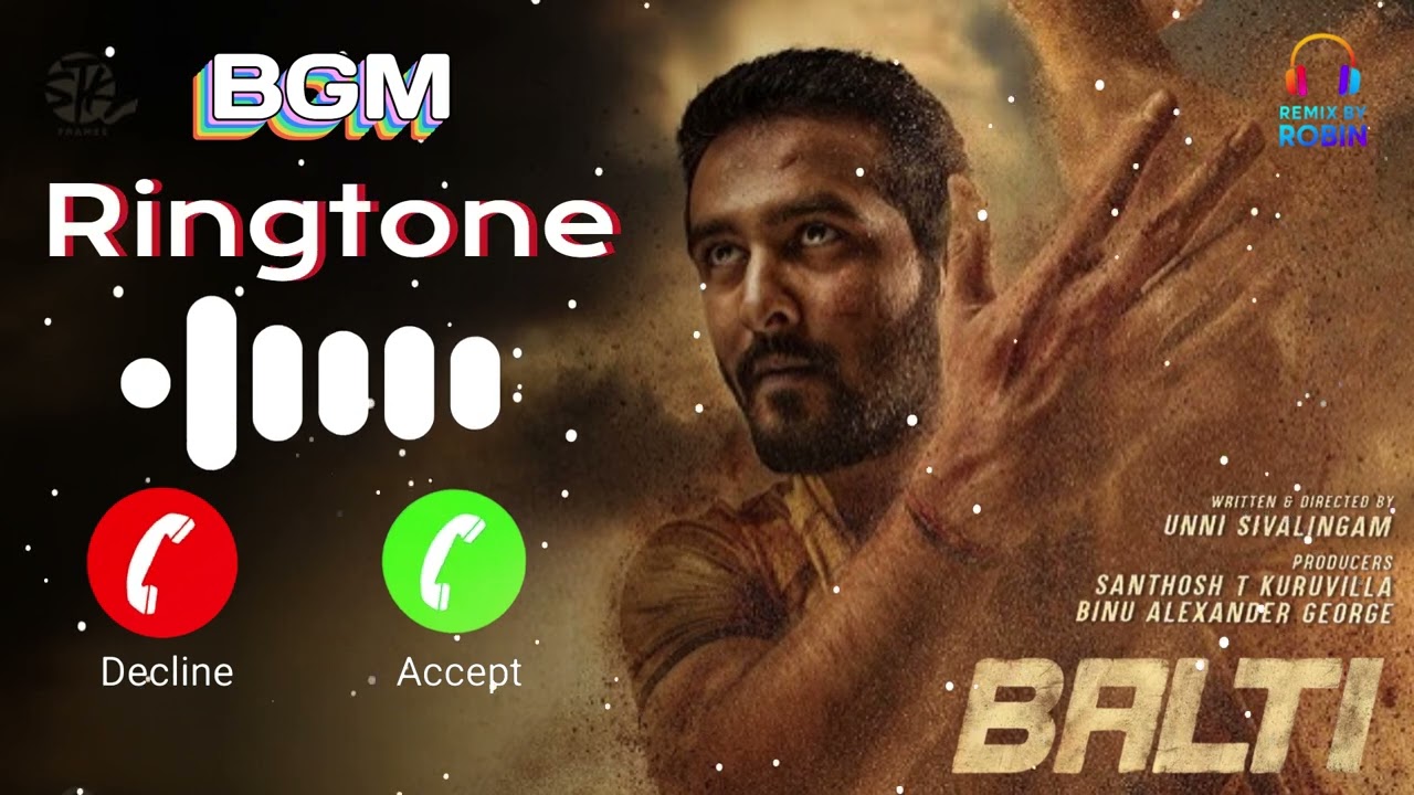 BALTI Title Glimpse BGM 🔥 Shane Nigam Mass Entry | Powerful Ringtone | Remix By Robin | STK Frames