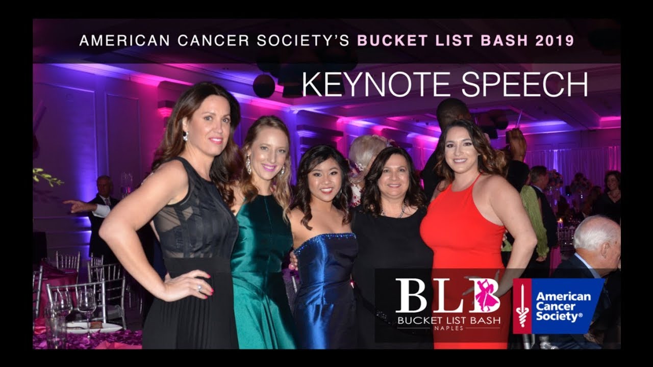 American Cancer Society's 2019 Bucket List Bash: Keynote Speaker: Anabella Maria Galang