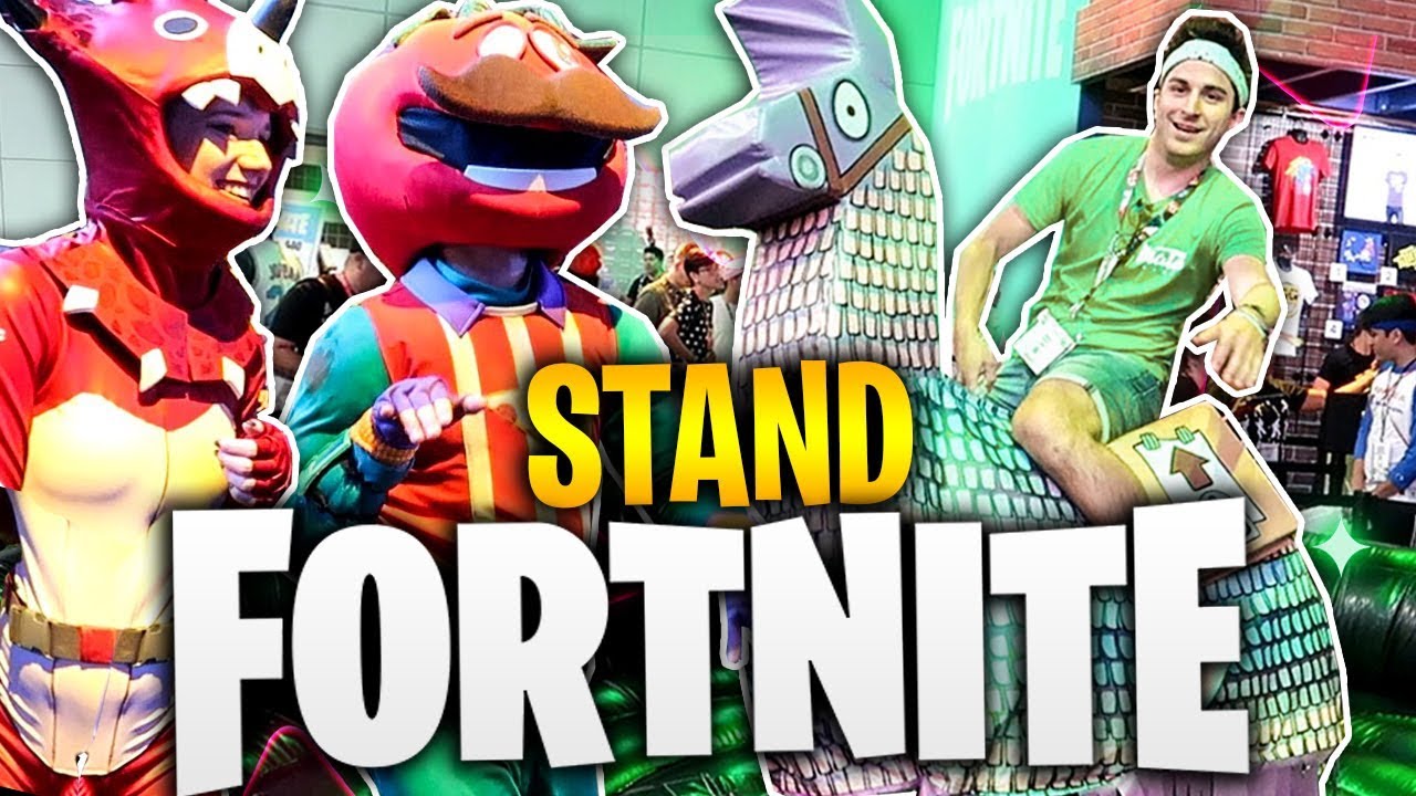 I RID THE REAL LLAMA!! THE GIANT FORTNITE STAND!