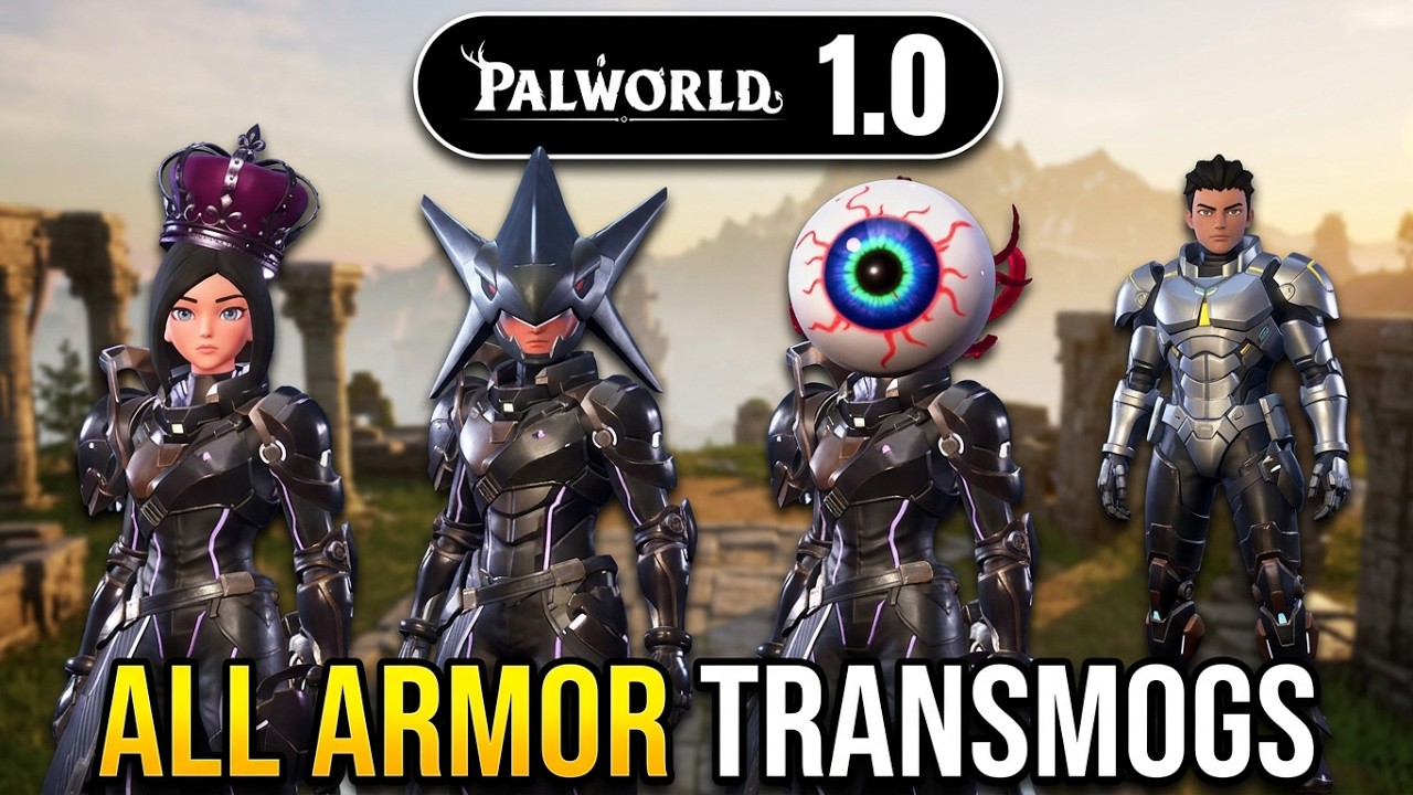 ALL TRANSMOGS Armor & Helmets in Palworld 1.0