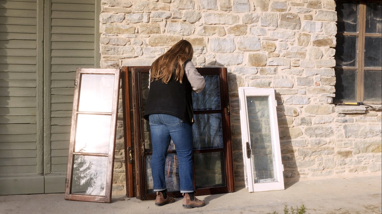 Starting a greenhouse from salvaged windows (and clearing dangerous trees) #116