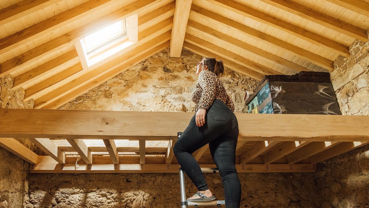 Installing Velux Windows in our Roof! Building an Off-Grid Stone Cottage