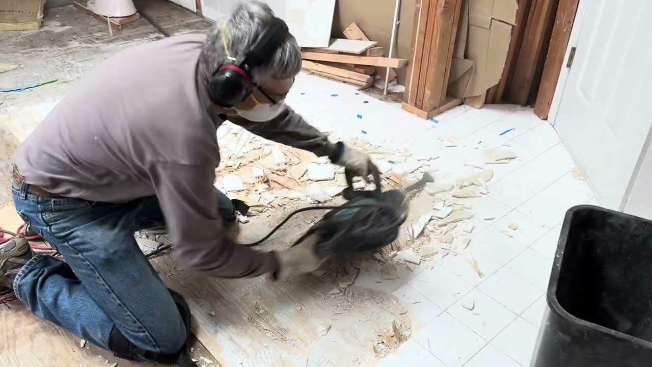 Removing Old Tile Floor 