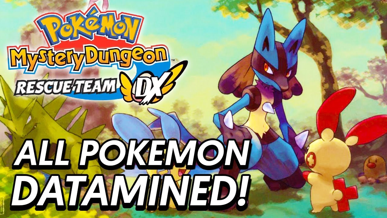 Pok&eacute;mon Mystery Dungeon Rescue Team DX - ALL DATAMINED INFO: MEGAS, SHINIES & SPRITES!