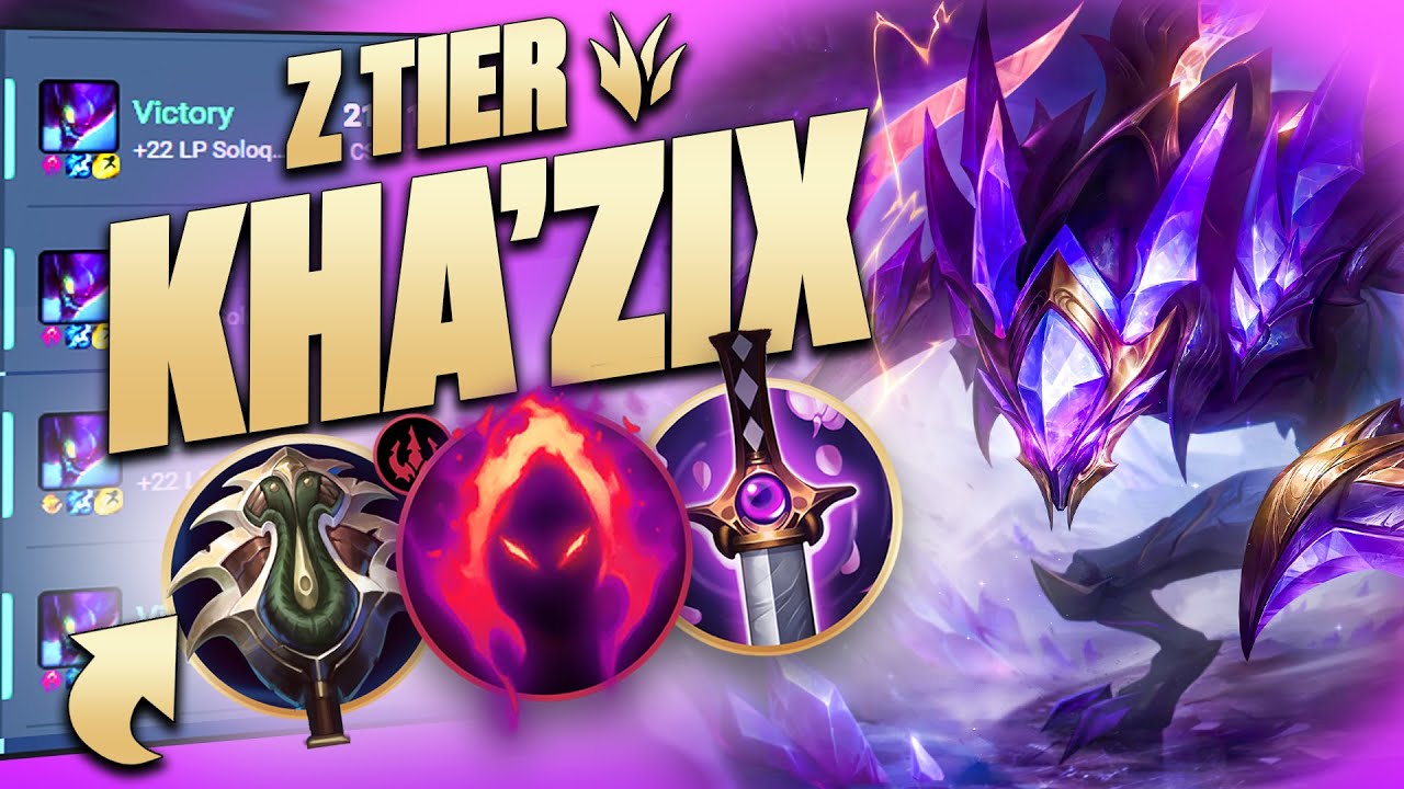 This 62% Win Rate S+ KHA'ZIX JUNGLE Build Is Absolutely LETHAL! 😲(Seriously, it's huge.. try it!)