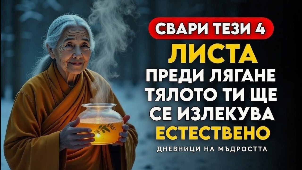 ✅Четири Древни Листа Които Ще Трансформират Здравето Ви Докато Спите Будистка Мъдрост