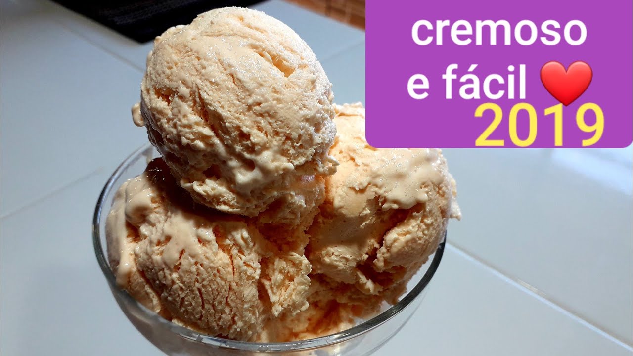 SORVETE sem emulsificante sem liga neutra cremoso fácil ❤