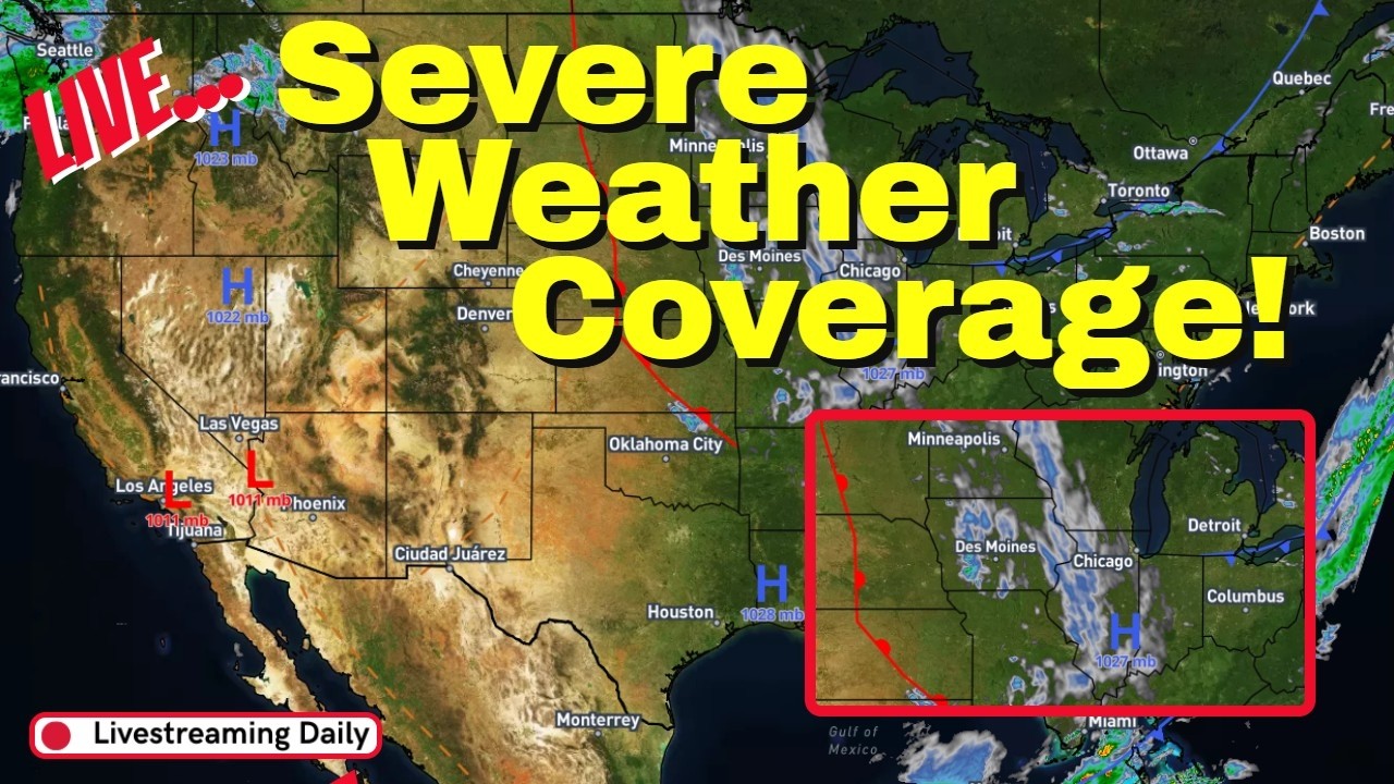 Midwest Clipper System! - Major Warm-up on it's Way! - Severe and Winter Weather Coverage