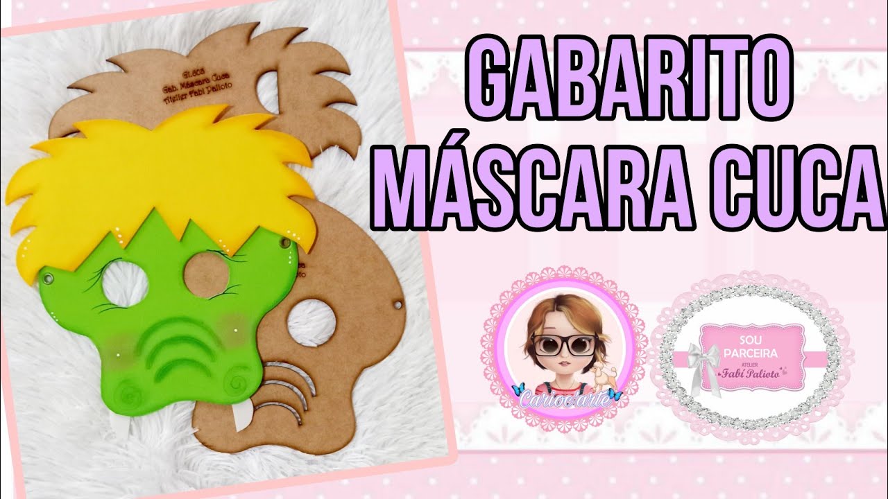 GABARITO MÁSCARA CUCA - Carioc'arte