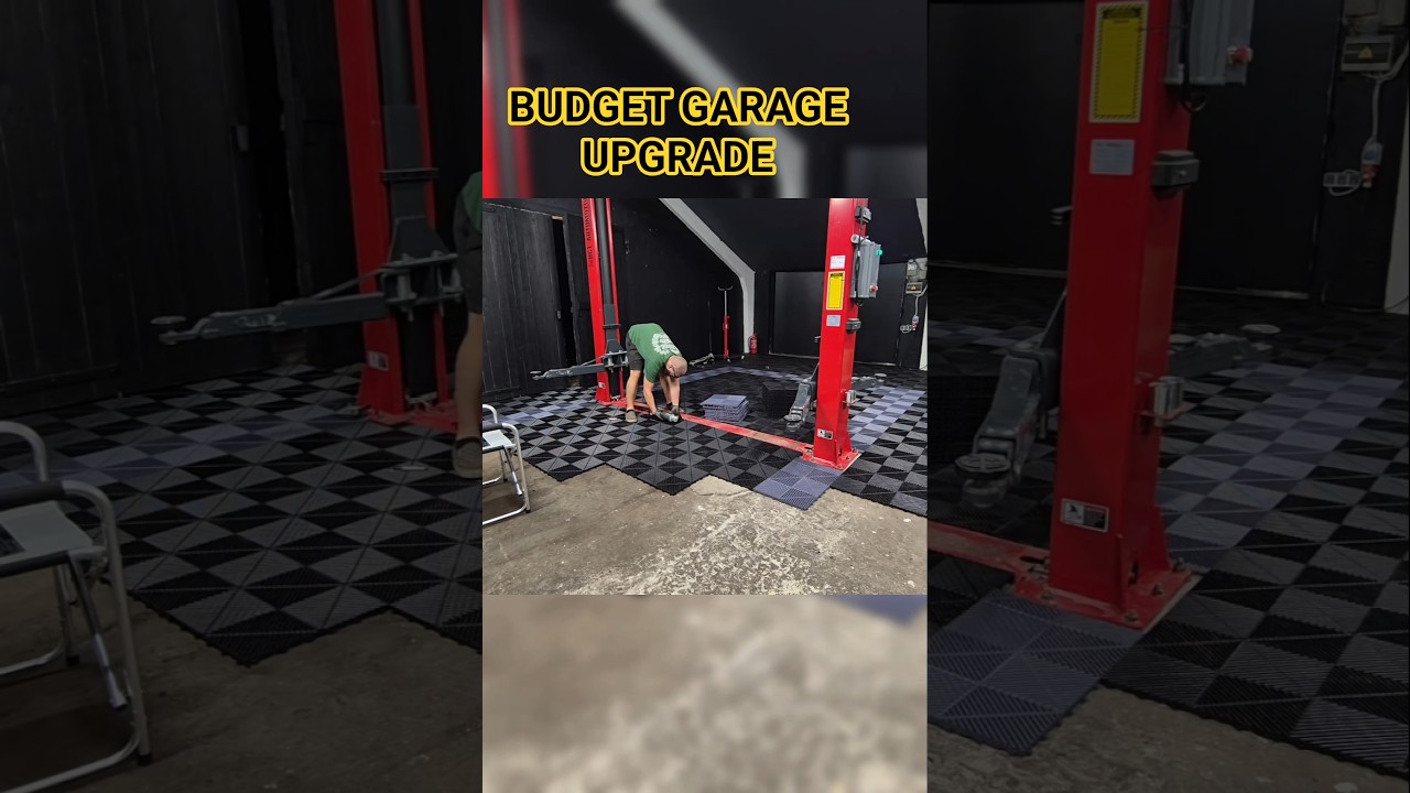 Workshop Transformation with Floor Tiles in 90 Seconds!