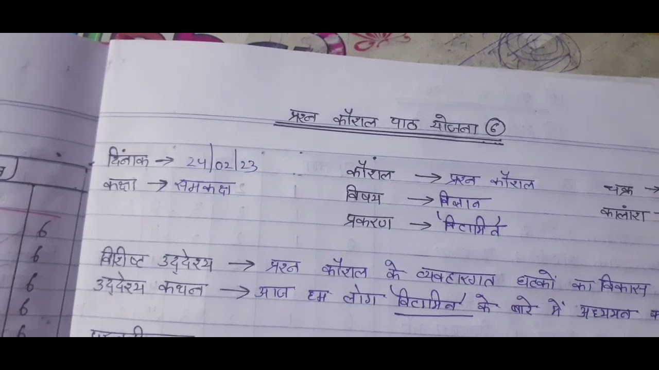 How to make lesson plan for B.Ed. micro teaching #microteaching ,prashan kaushal