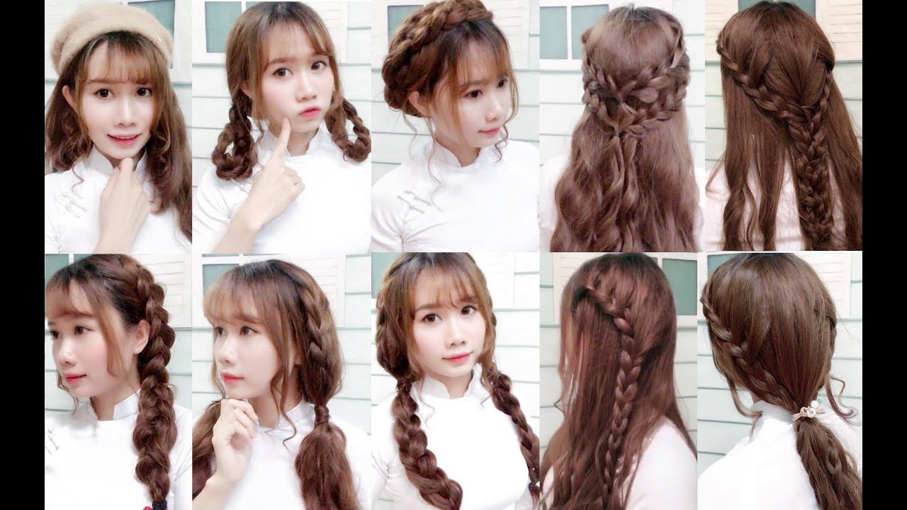 Tổng Hợp 10 Kiểu Tóc Đẹp Với Áo Dài Nữ Sinh | Yêu Làm Đẹp