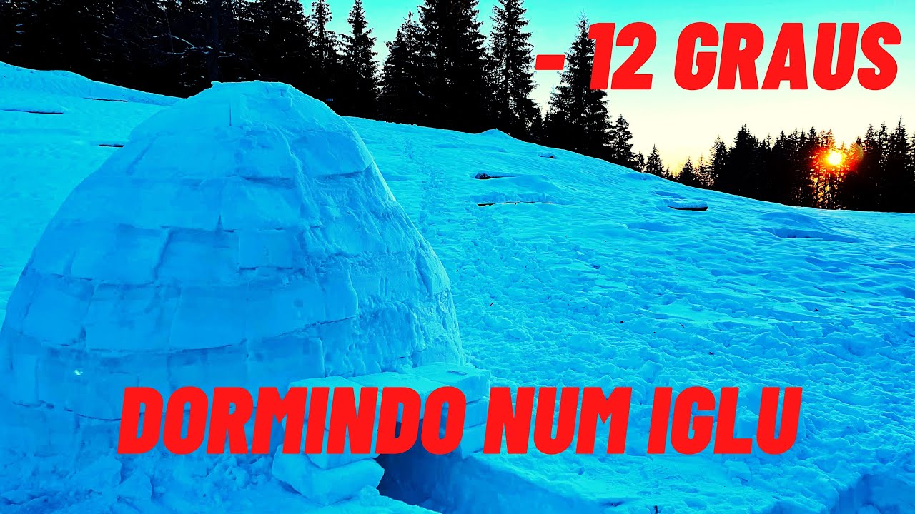 Sobrevivência no frio extremo! Fazer um Iglu e dormir nele.