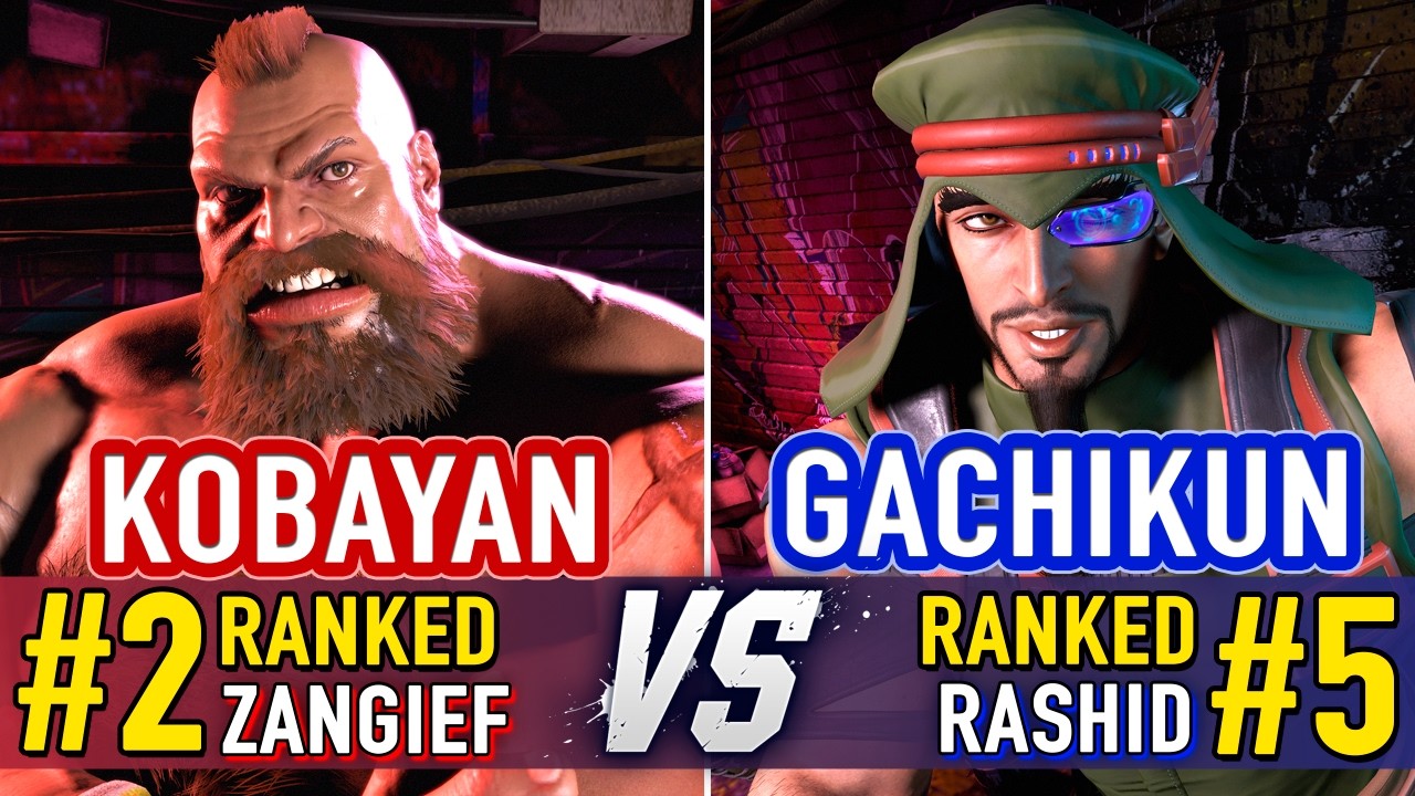 SF6 🤜 KOBAYAN (#2 Ranked Zangief) vs GACHIKUN (#5 Ranked Rashid) 🤛 SF6 High Level Gameplay