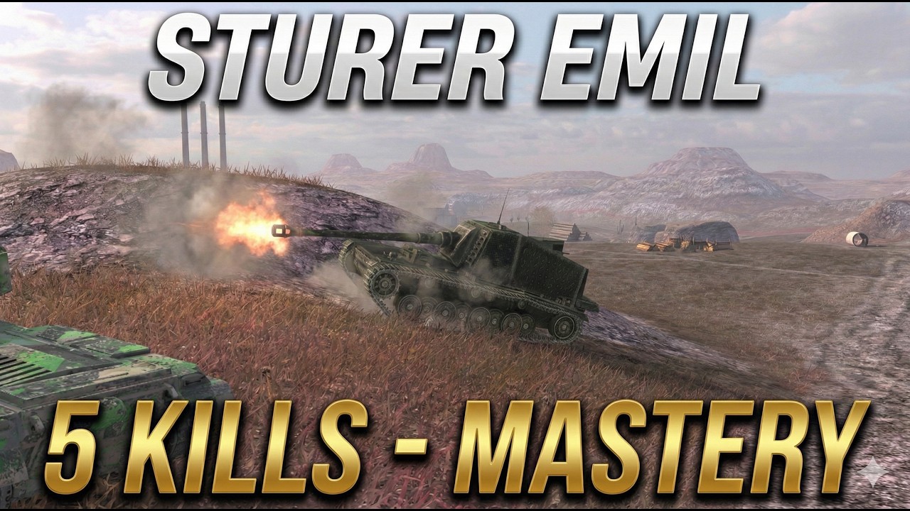 Sturer Emil - 5 Kills and Mastery - World of Tanks Blitz