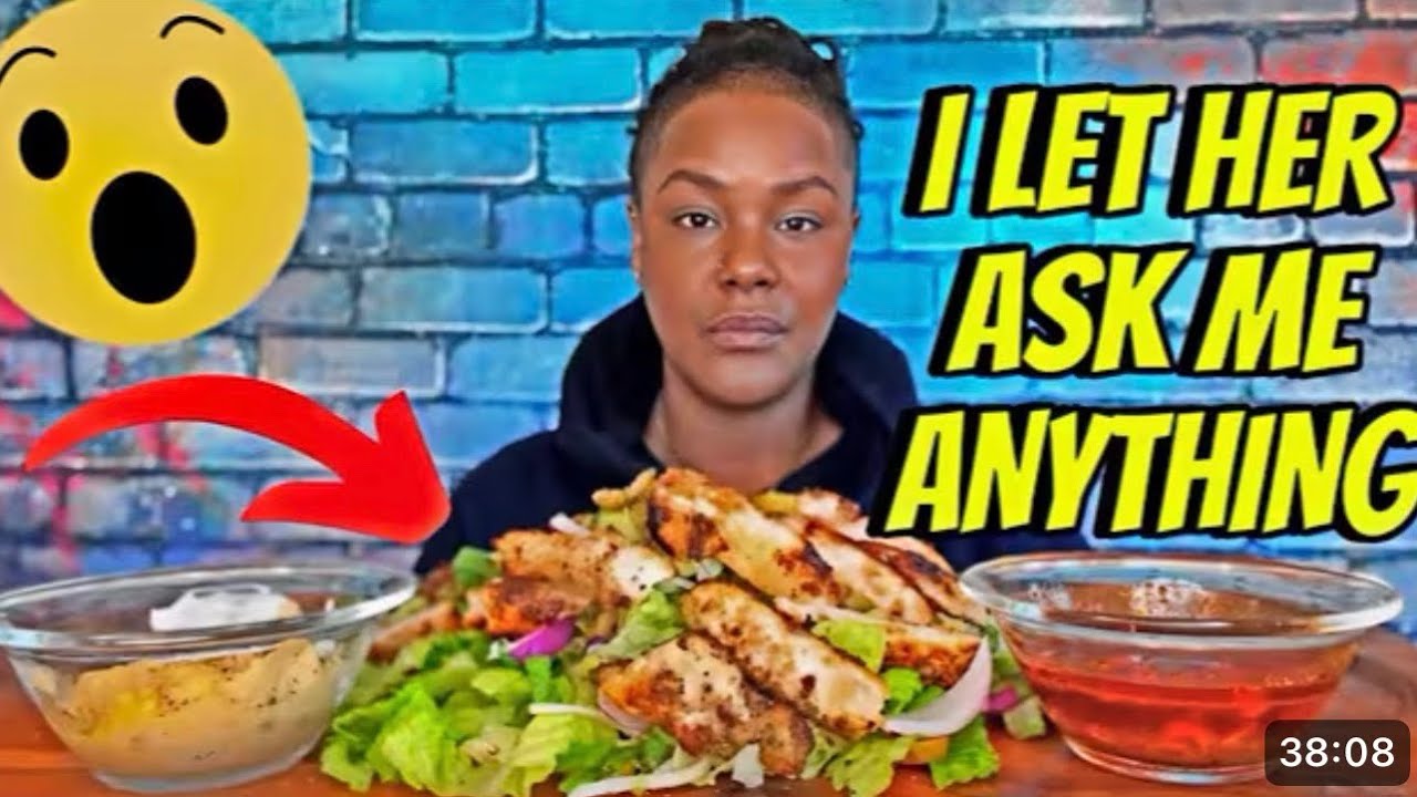 I Let MELITZA Ask Me ANYTHING No Questions Off Limits | Q&A | GREEK GRILLED CHICKEN SALAD MUKBANG