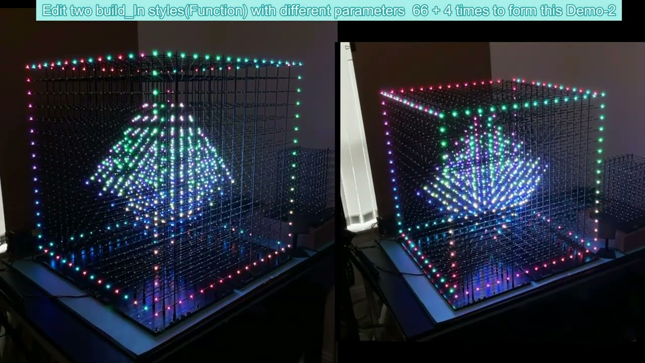 3D led cube 16x16x16 of larry.ya Edited Styles Demo - 2