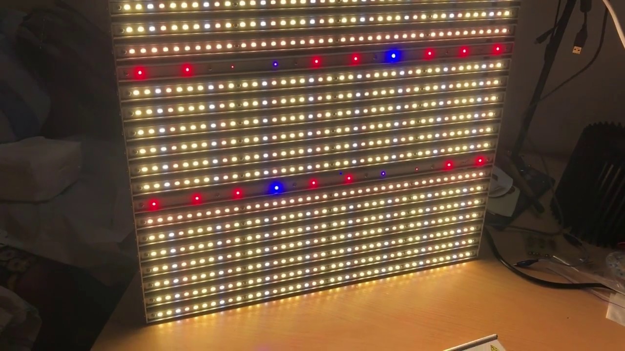 Фитолампа для гроубокса 50х50см, 200Вт.  Светодиоды Samsung LM561C, Semileds, Cree