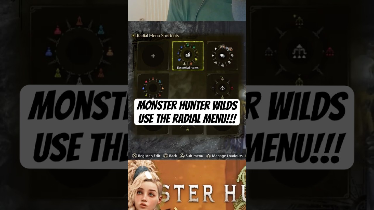 You MUST Use The RADIAL MENU! In Monster Hunter Wilds!! #shorts #monsterhunterwilds