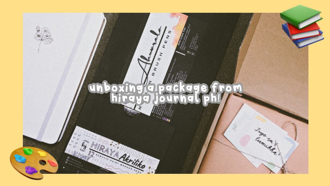 Unboxing a package from Hiraya Journal PH! (THIS PACKAGE SCREAMS AESTHETIC!) | Earl's Art