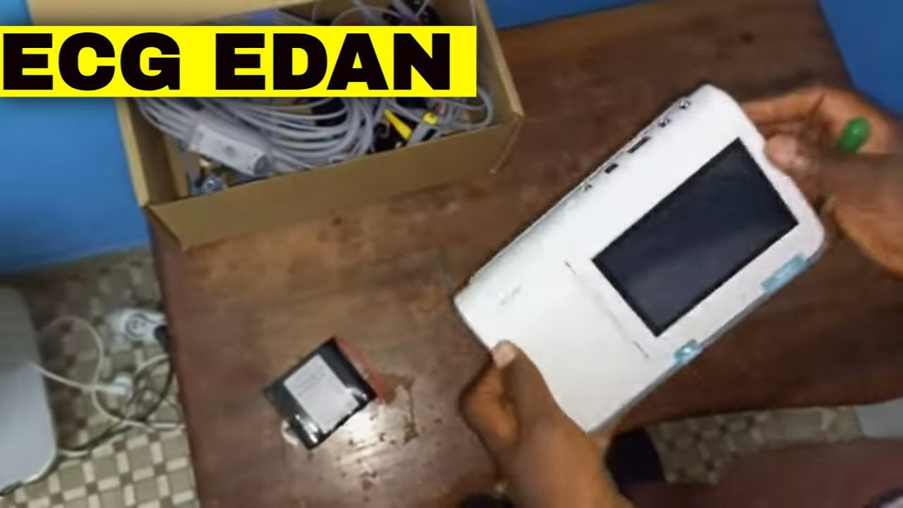 installation électrocardiogramme ECG marque EDAN model SE-301