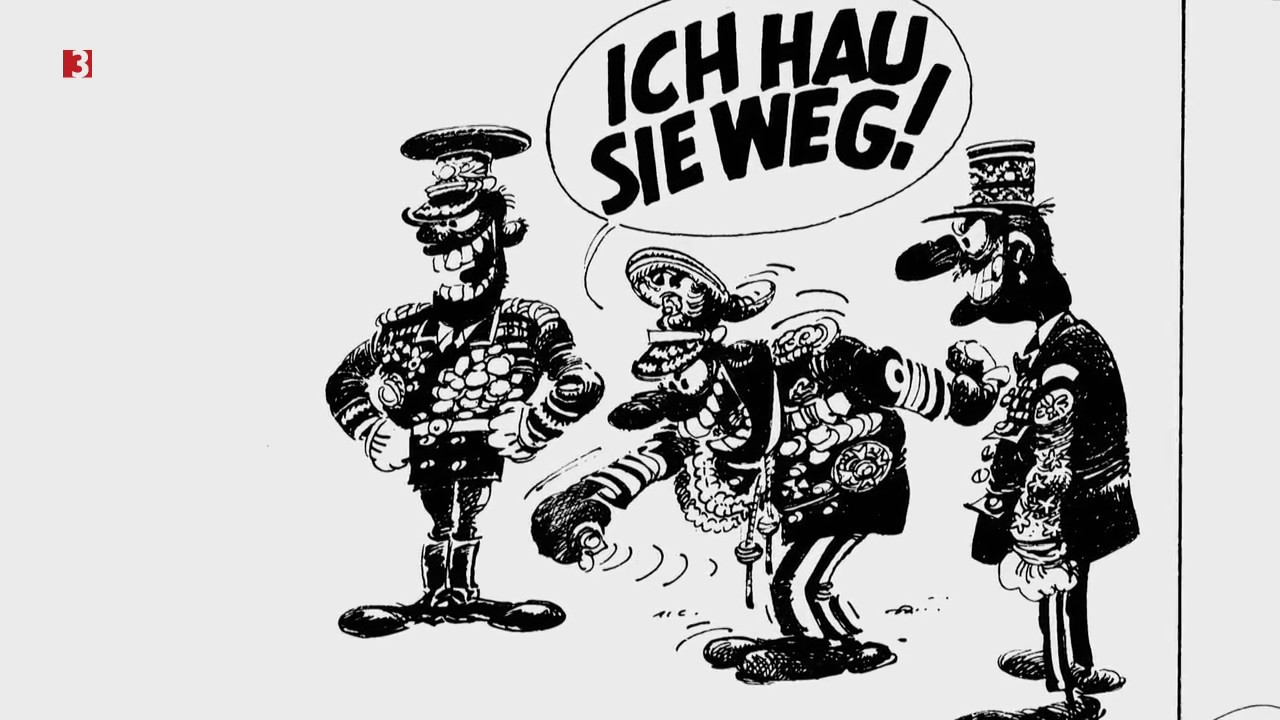 Blick auf eine comichafte Welt - Schwarze Gedanken von André Franquin