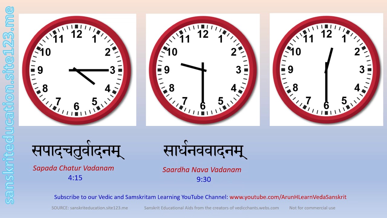 Learn Sanskrit Easily - Lesson 8 - Time