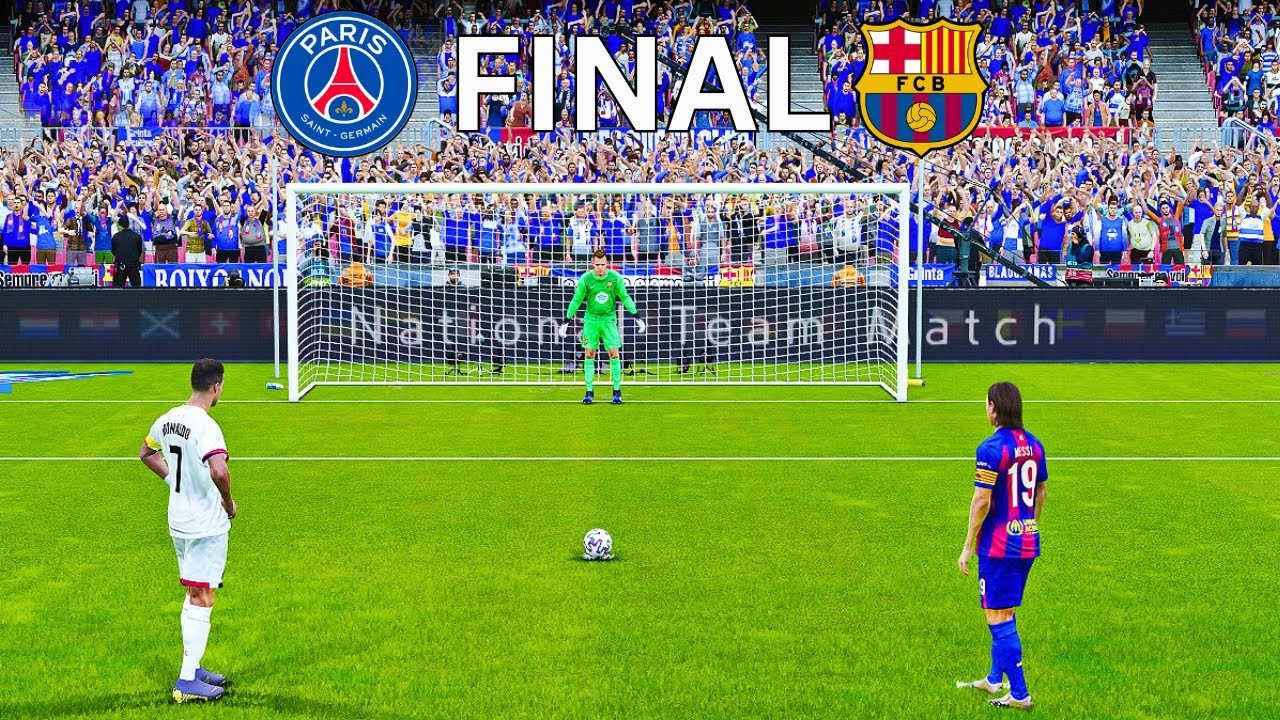 Barcelona vs Paris SG \ Messi vs Ronaldo \ Neymar vs Mbappe \ Penalty Shootout \ FINAL