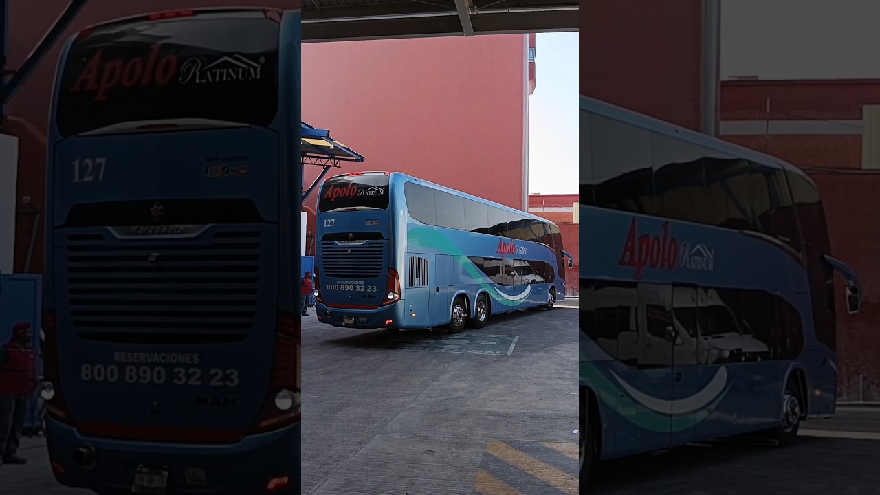 MAN Marcopolo MP 180 DD G7 Plus de Apolo Platinum, arribando desde Monterrey, NL a CDMX Politécnico🚍