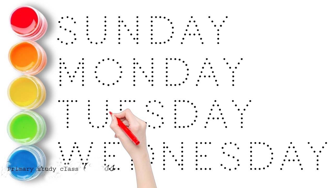 Days of the week || सप्ताह के दिन || Sunday Monday Tuesday Wednesday Thursday Friday Saturday ||