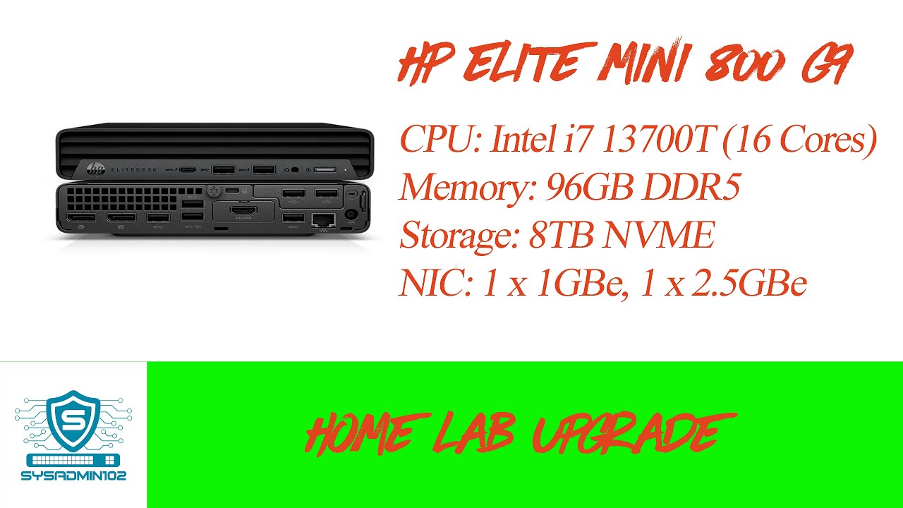 🚀 HP Elite Mini 800 G9 Upgrade – RAM & NVMe SSD for the Ultimate Homelab Setup!