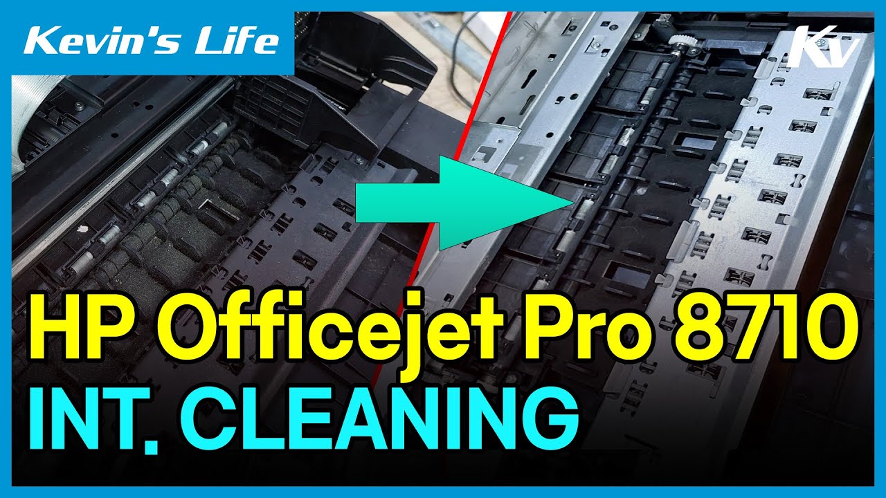 How to Internal Cleaning HP Officejet Pro 8710, 8720 Etc 완벽한 하부세척 방법 및 주의사항