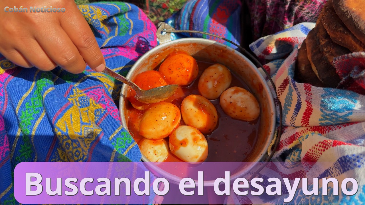 Comprando deliciosos manjares en Chamelco