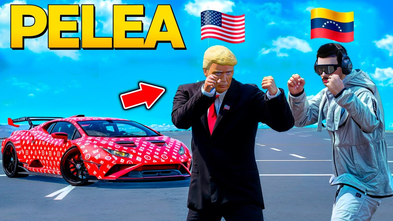 DONALD TRUMP Y MADURO SE VAN A LOS PUÑOS GTA 5 RP