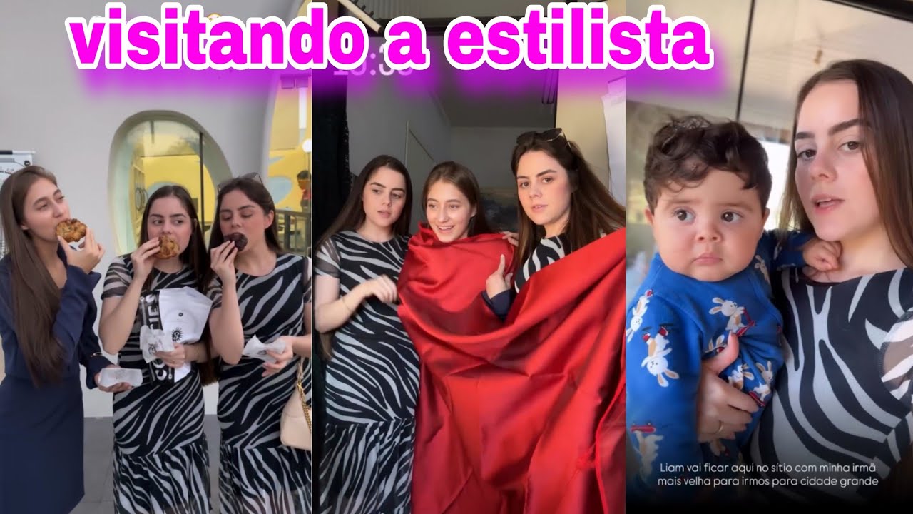 🌟 Nay Mazetto e Emily Mazetto foram pra Londrina pra estilista fazer o a vestidos da festa da Ybera 