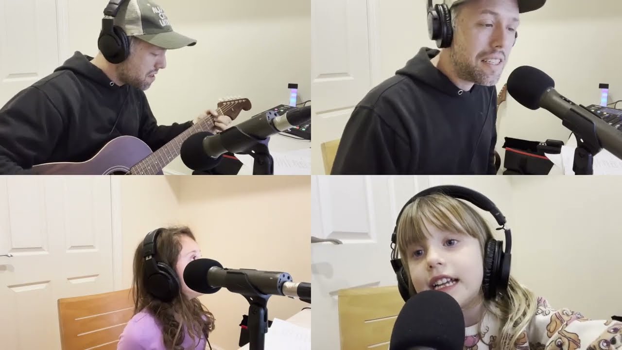 Kiddos singing Yellow Submarine after visiting Liverpool