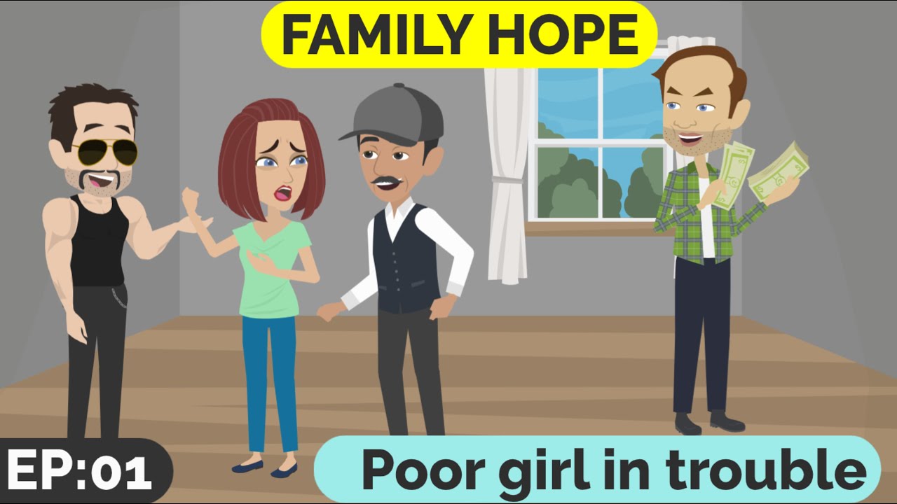 ❤️Family Hope Часть 1 | Анимированные истории | История на английском | Разговор на английском | Window English