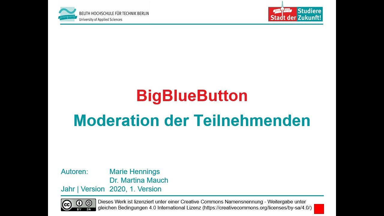 BigBlueButton: Moderation und Verwaltung von Teilnehmenden