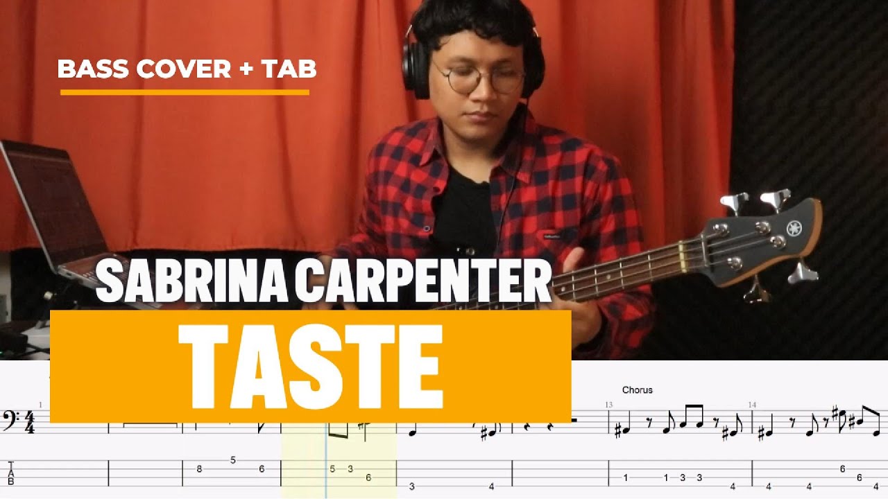 Sabrina Carpenter - Taste (Bass Cover with Tab)