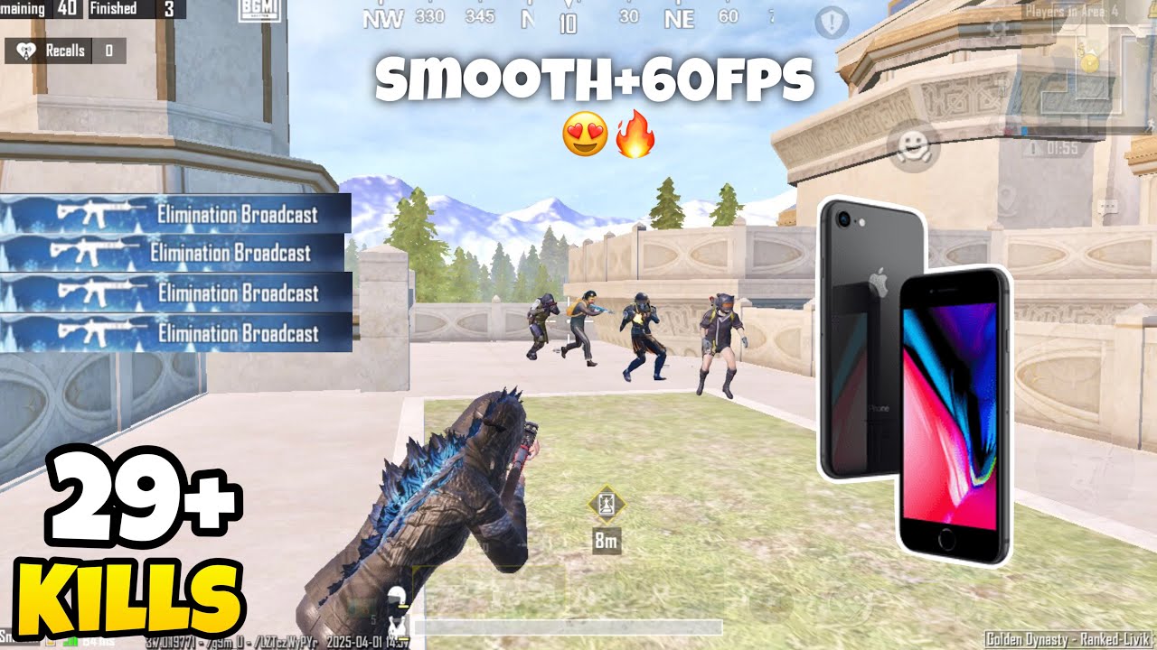 IPhone 8😍best 60fps device🔥/ iPhone 8 pubg test in 2025