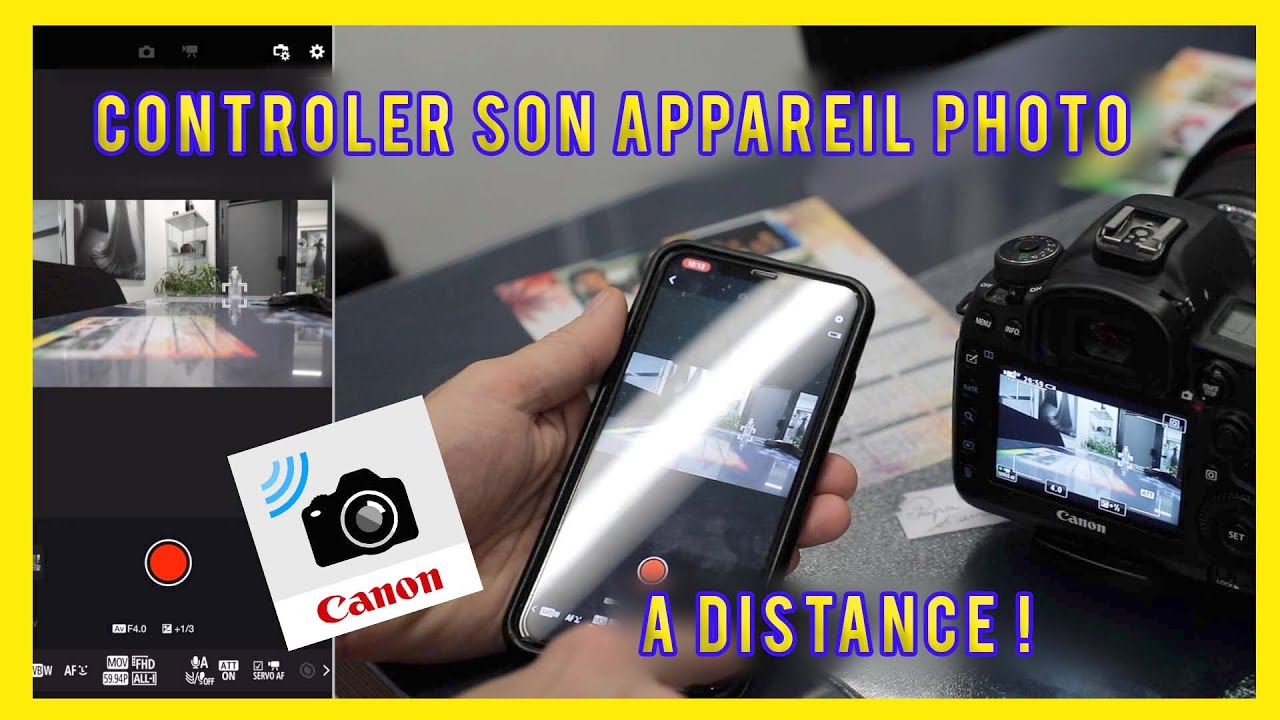 **Contrôler son appareil photo à distance !** appli caméra connect