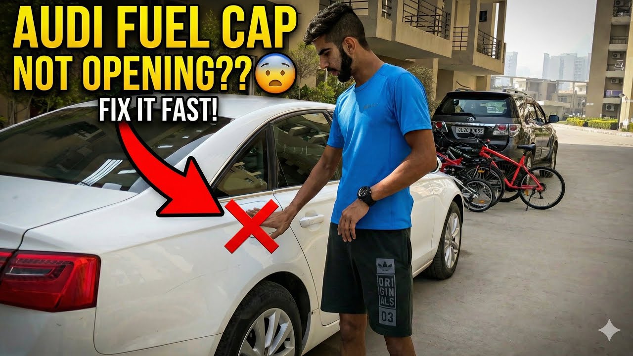 Audi Fuel Cap Won't Open? (Open it in 10 Seconds!) | Audi Fuel Flap Stuck! ❌ Audi Fuel Tank Open 