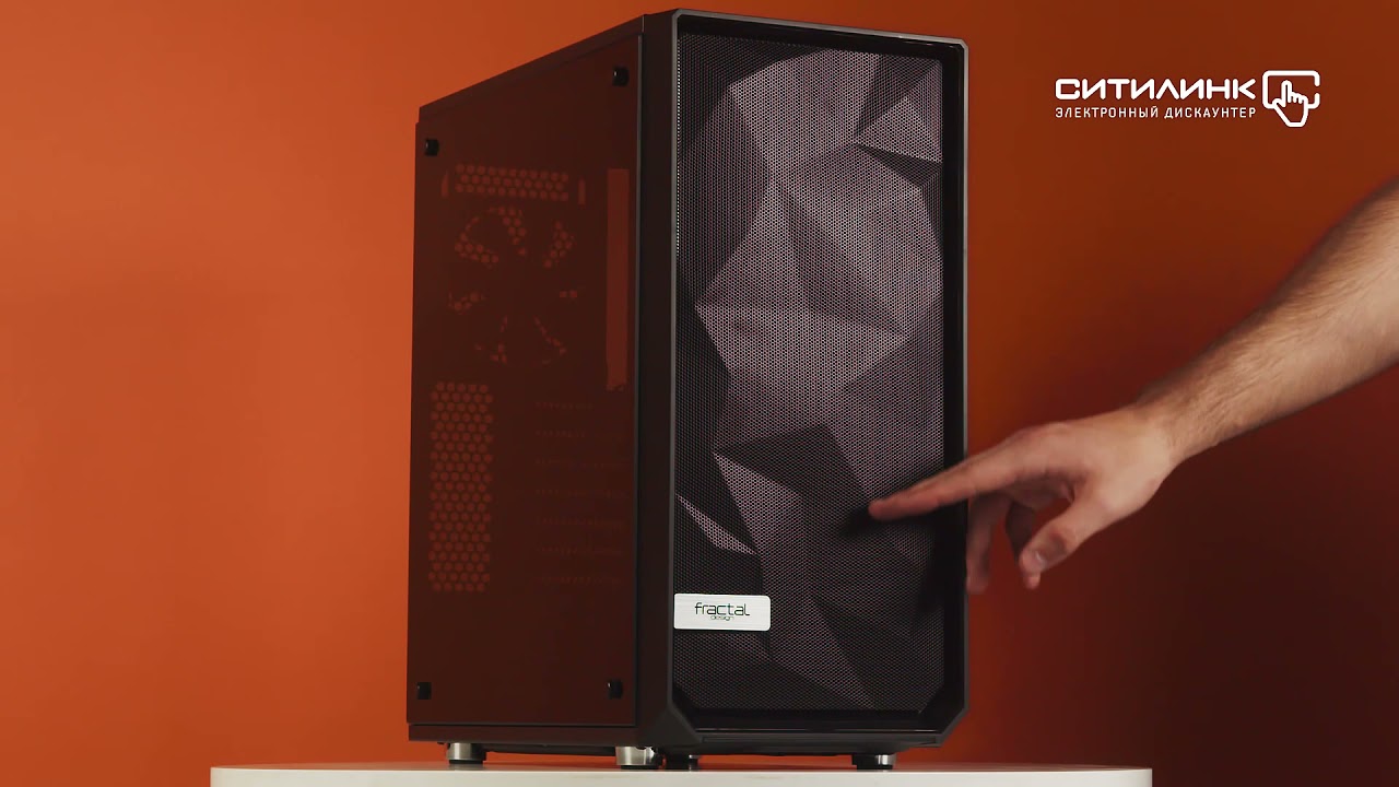 Обзор корпуса ATX Fractal Design Meshify C Blackout TG | Ситилинк