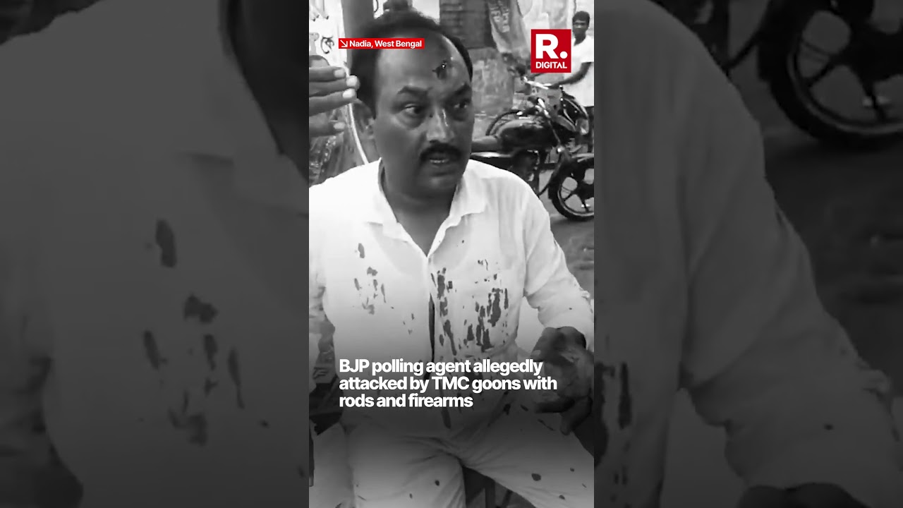 TMC Goons Allegedly Attack BJP Polling Agent In Nadia