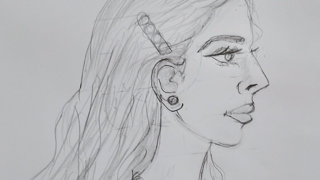 How to draw beautiful girl #ytshorts #trending #art #sketch #viralvideo #anjula ❤️🌹🥰