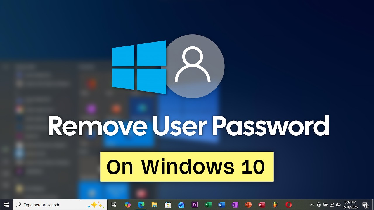 Как удалить пароль учетной записи пользователя в Windows 10