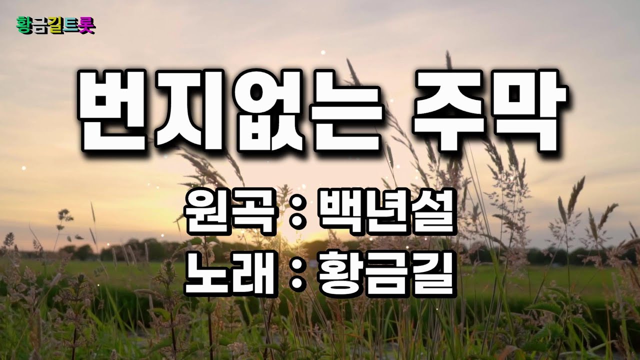 [Cover] 황금길 - 번지없는 주막 (원곡/백년설)  영상가사